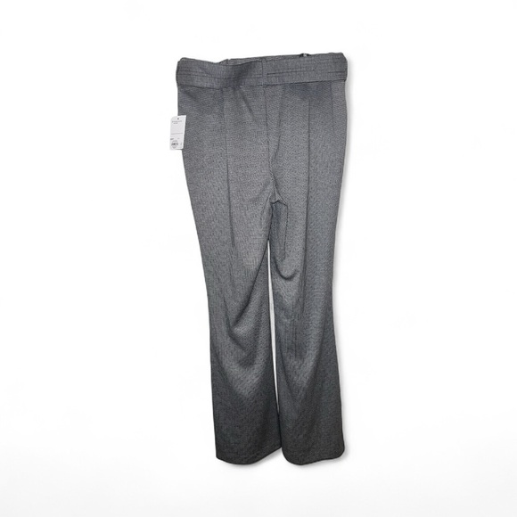 SO Good For Life Houndstooth Self Belt Flare Trousers Size Large NWT - Picture 2 of 8